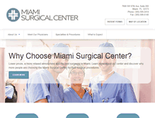 Tablet Screenshot of miasurgicalcenter.com